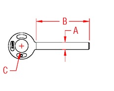 Plain Eye Rivit Line Drawing